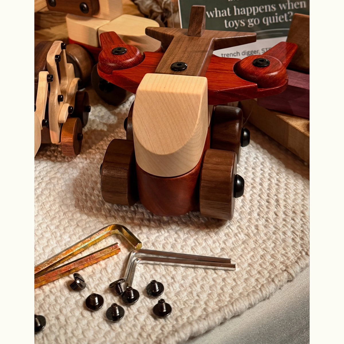 Walnut & Padauk Aeroplane
