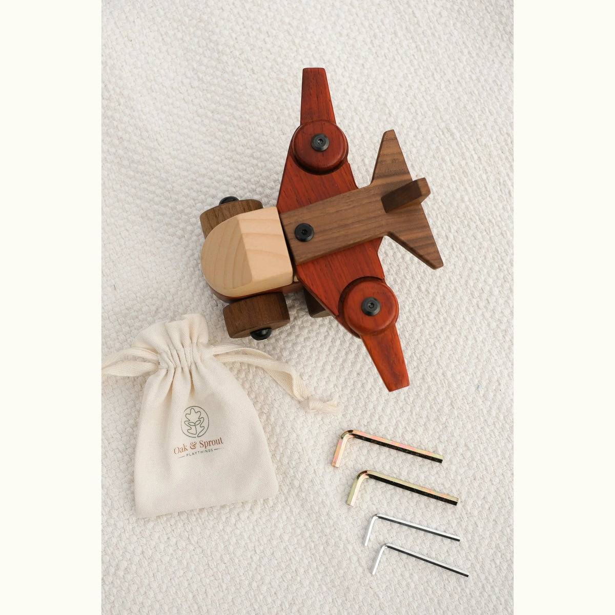 Walnut & Padauk Aeroplane