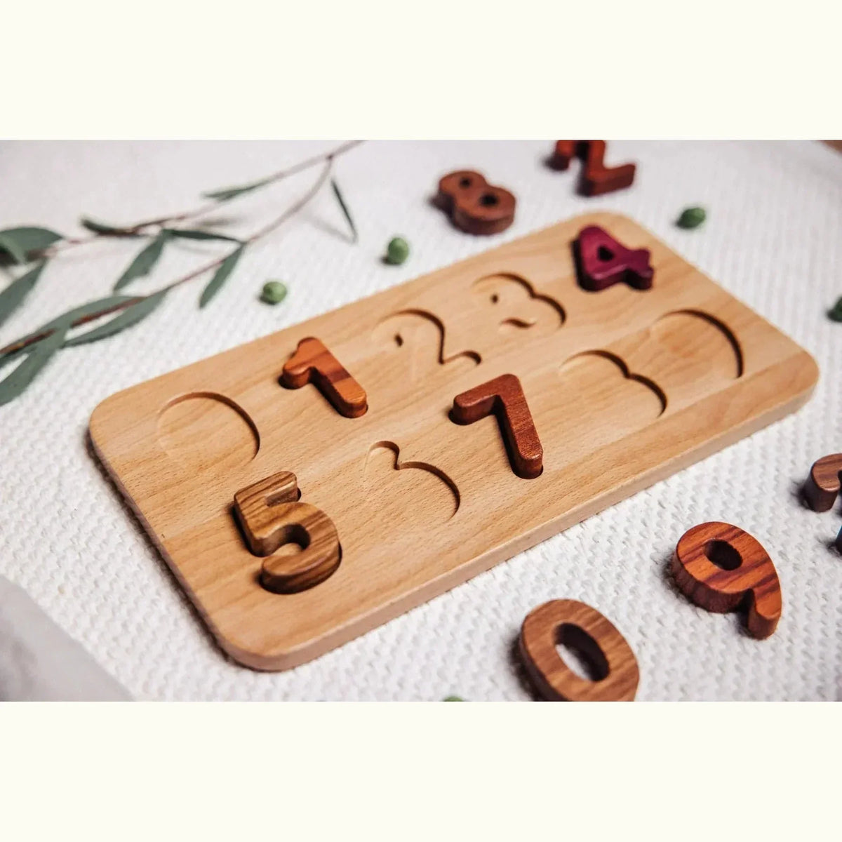 Wooden Number Puzzle (Ages 2+)