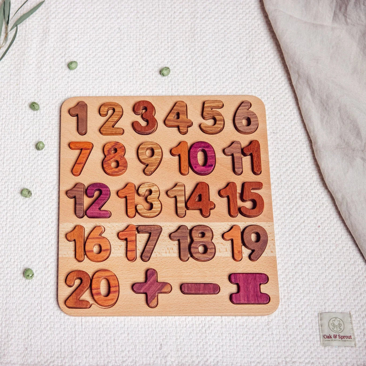 Extended Wooden Number Puzzle (Ages 2+)